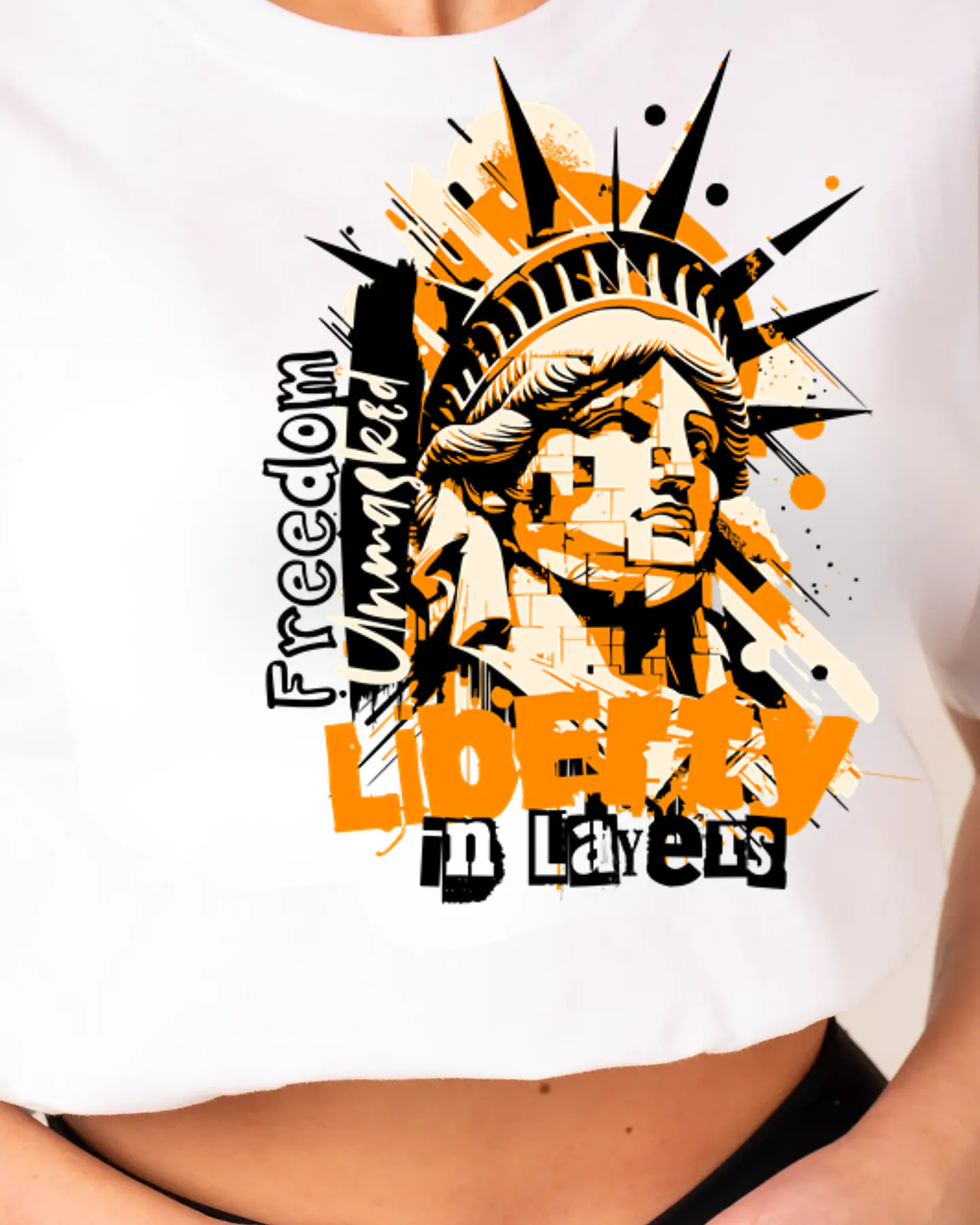 T-shirt Oversized Liberty in Layers 4