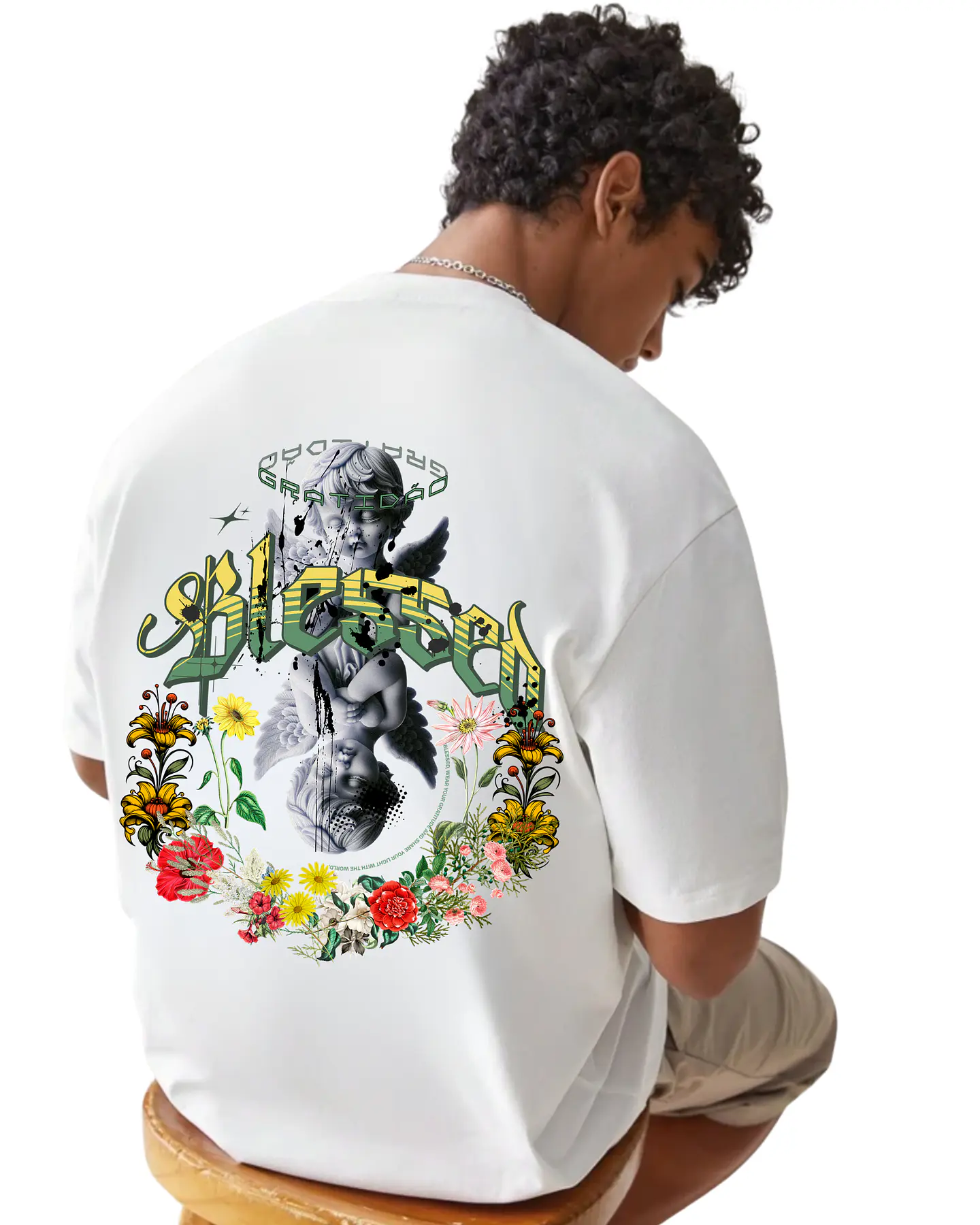 T-shirt Oversized Cupid Blessed 1