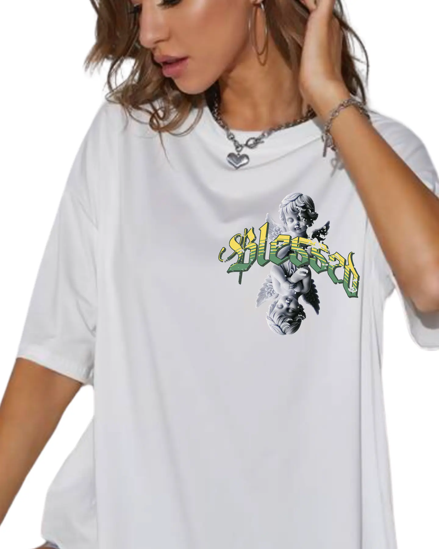 T-shirt Oversized Cupid Blessed 8