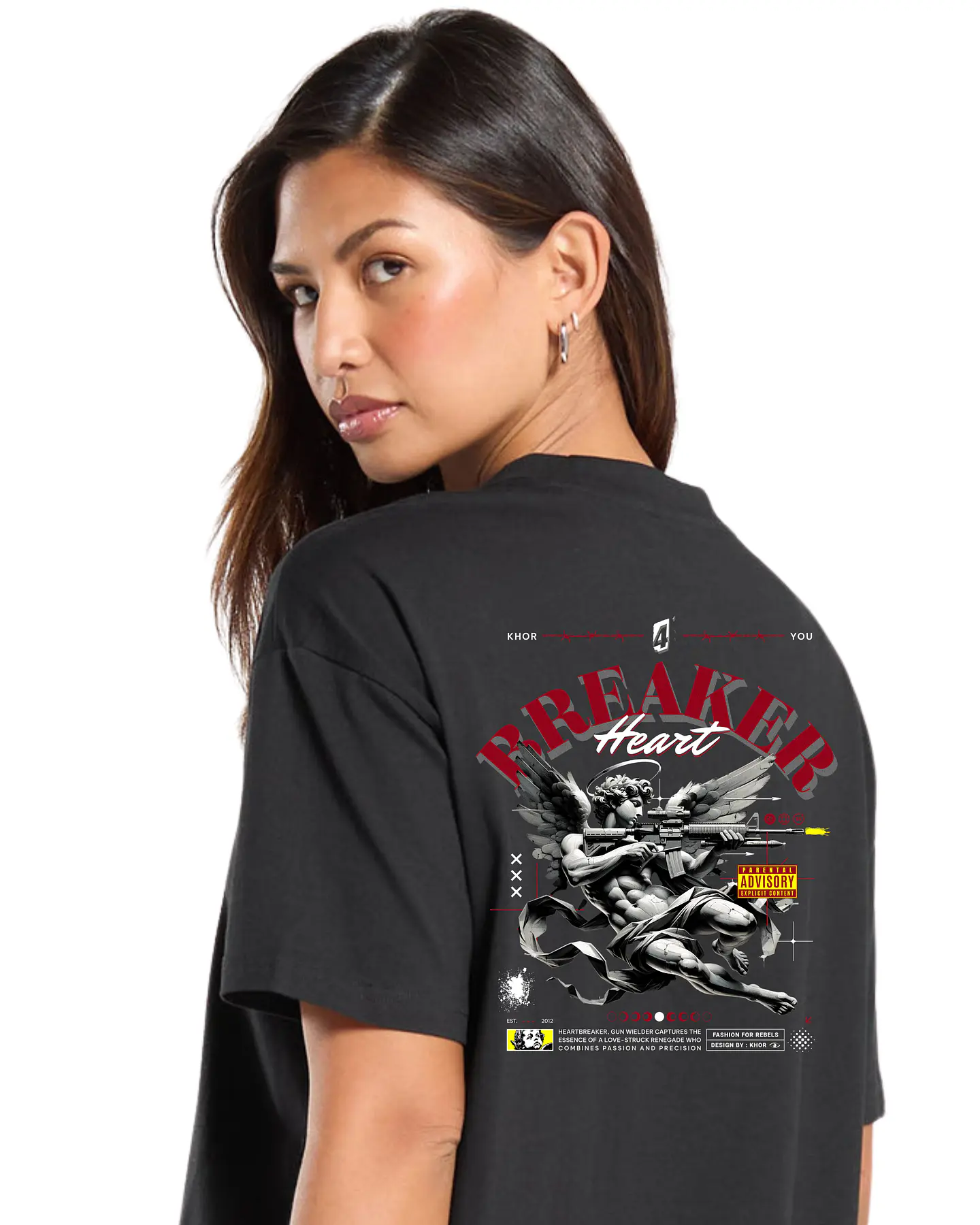 T-shirt Oversized Breaker Heart 5