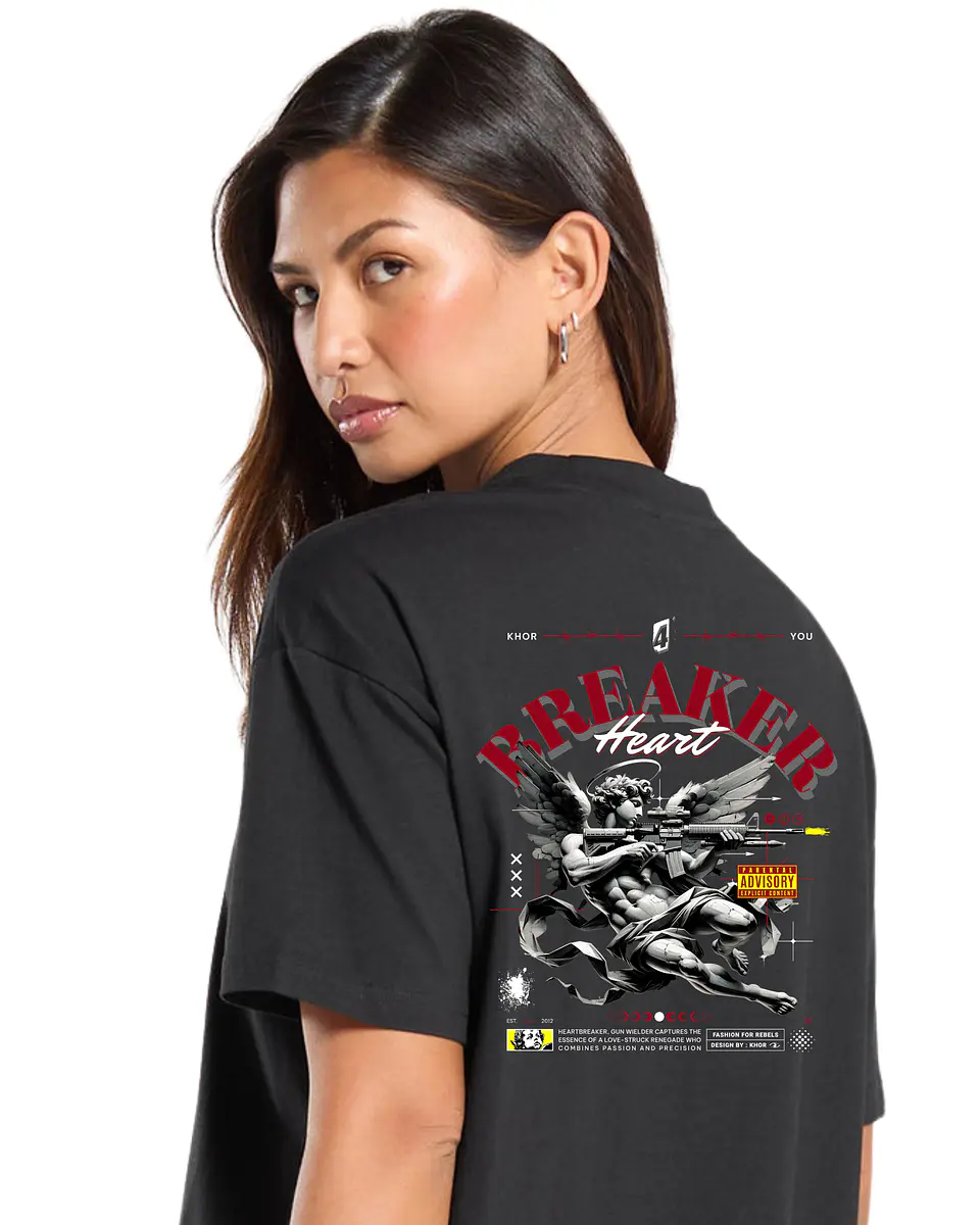 T-shirt Oversized Breaker Heart 5