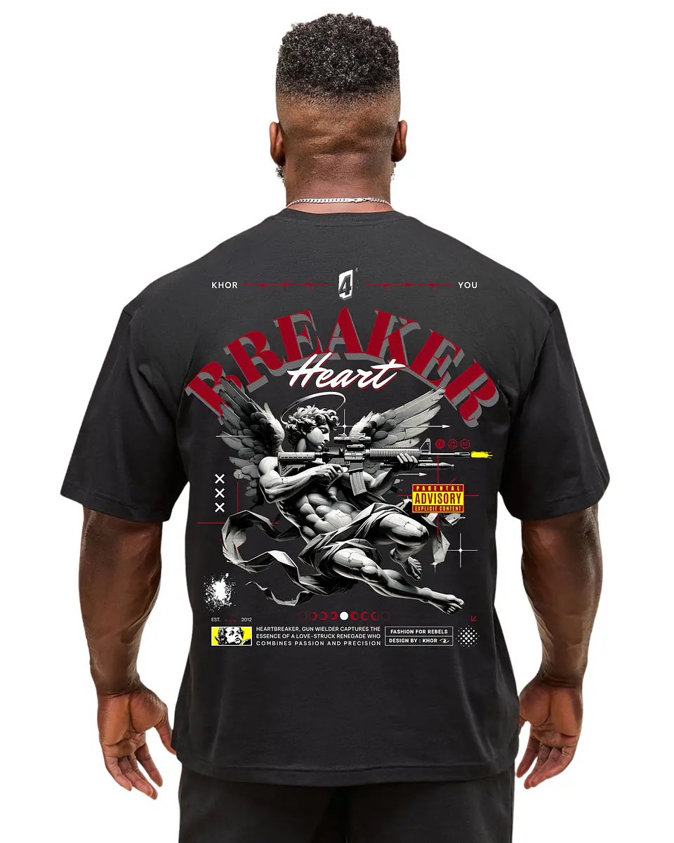 T-shirt Oversized Breaker Heart 4