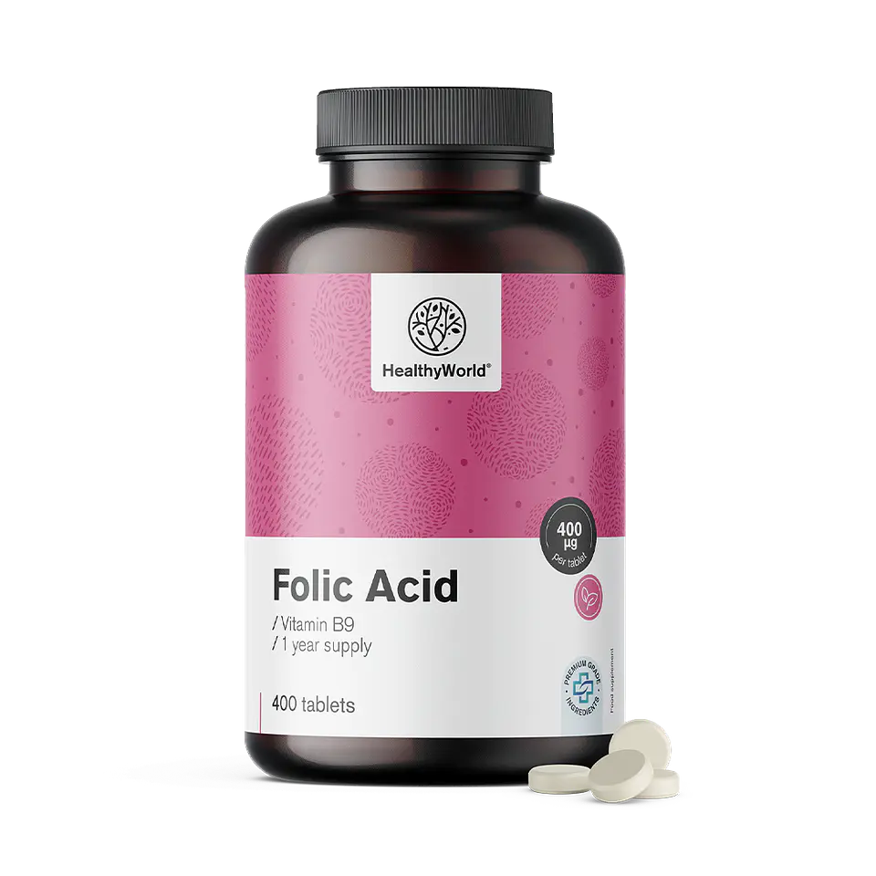 Ácido fólico 400 µg 1
