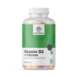 Vitamina D3 + Cálcio Gomas
