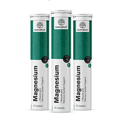 3x Magnésio – pastilhas efervescentes