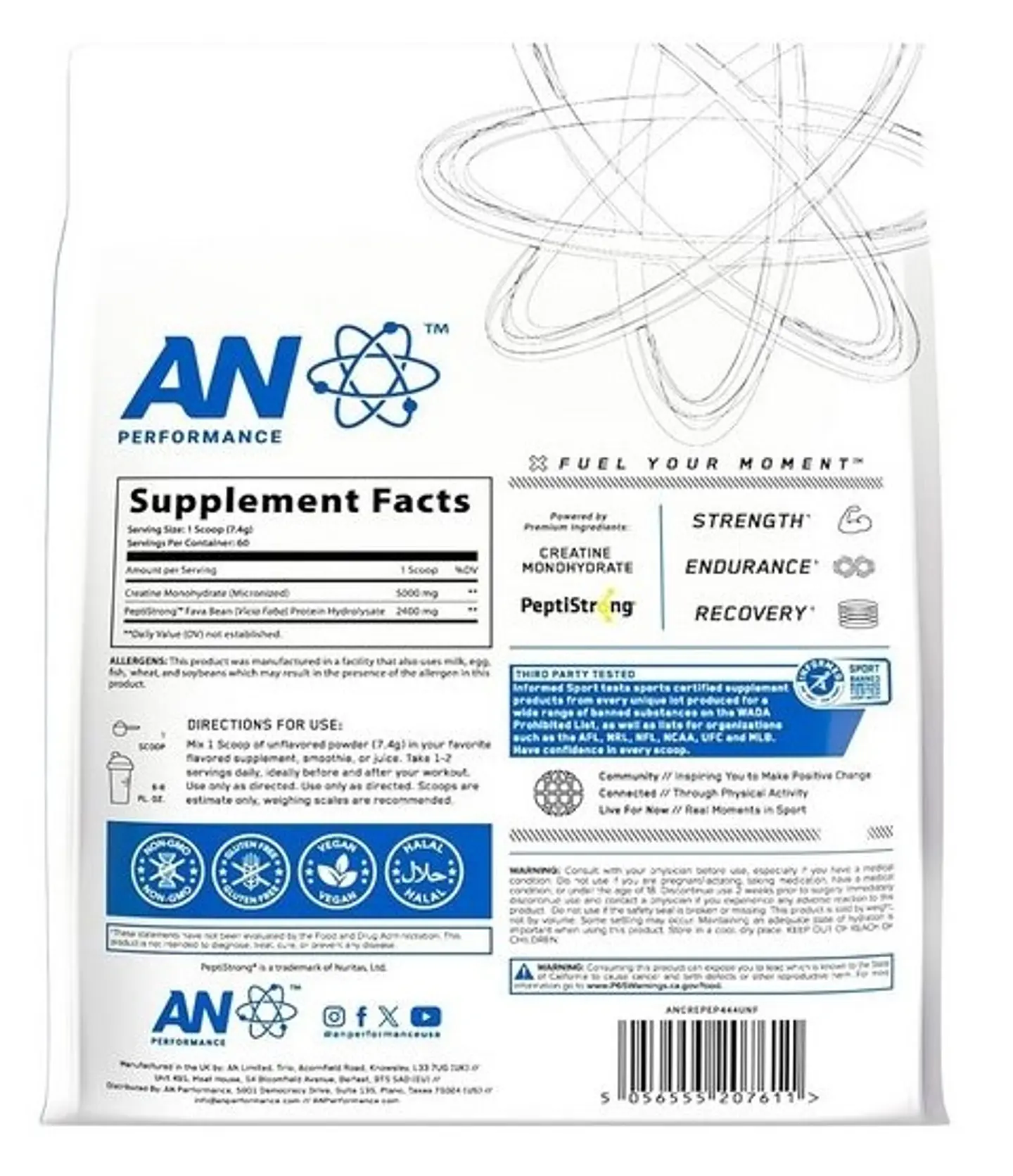 Creatina + peptide 444 gr 2
