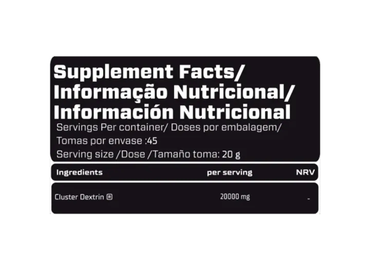 Cluster DEX – Elite Performance Carbohydrate 2
