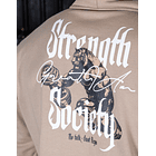 HOODIE STRENGTH SOCIETY BEIGE 2