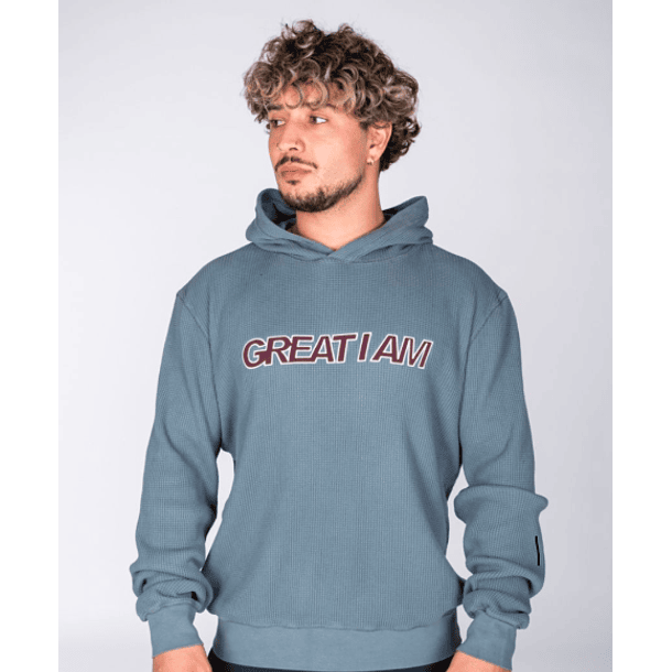 HOODIE TEXTURED GREY