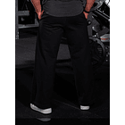 STRAIGHT PANTS BRAND NATION BLACK 2