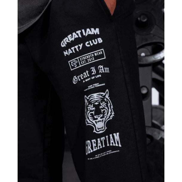 STRAIGHT PANTS BRAND NATION BLACK 1