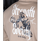 HOODIE STRENGTH SOCIETY BEIGE 2