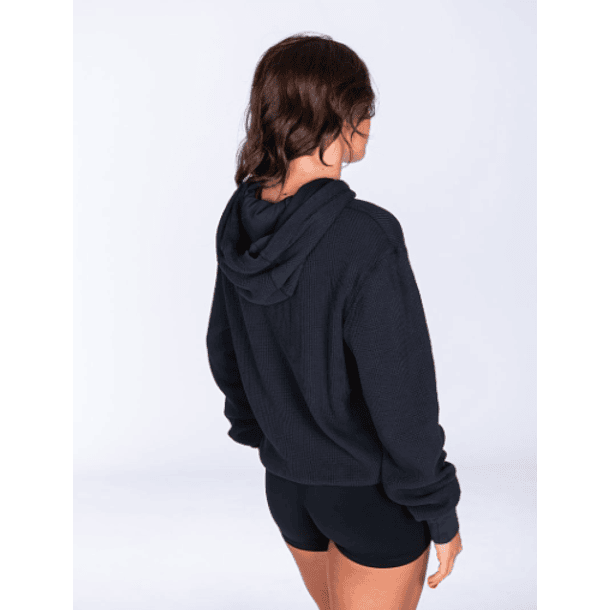HOODIE TEXTURED BLACK