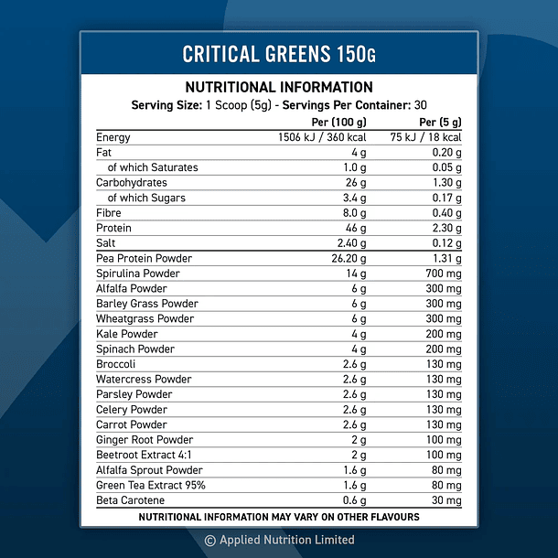 Critical Greens Powder 30 Servings 5