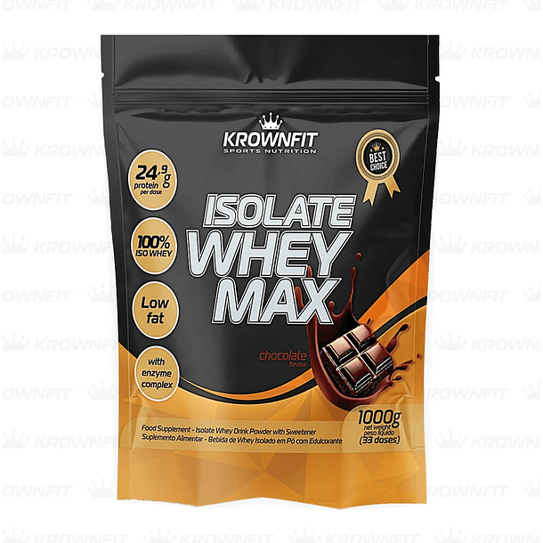 Proteína Whey Isolada MAX Krownfit -1000g 5