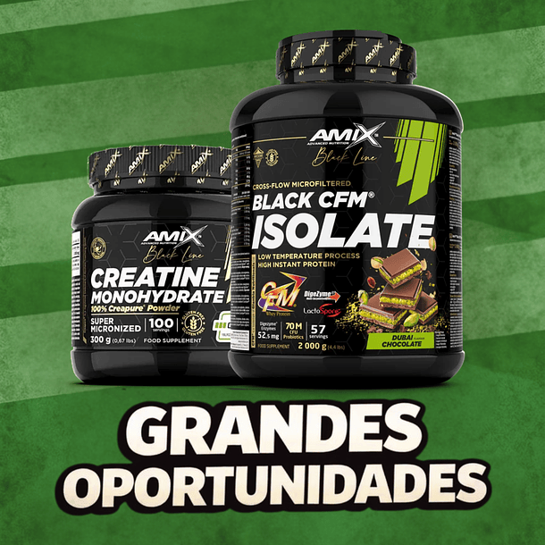 Pack Black Line: Black CFM Isolate + Creatina Creapure®