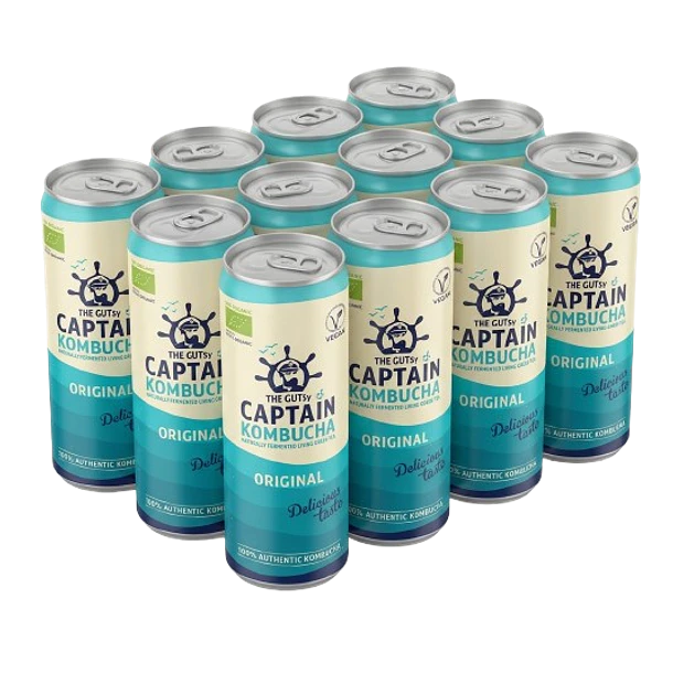 GUTsy Captain Kombucha Original lata 12x250ml