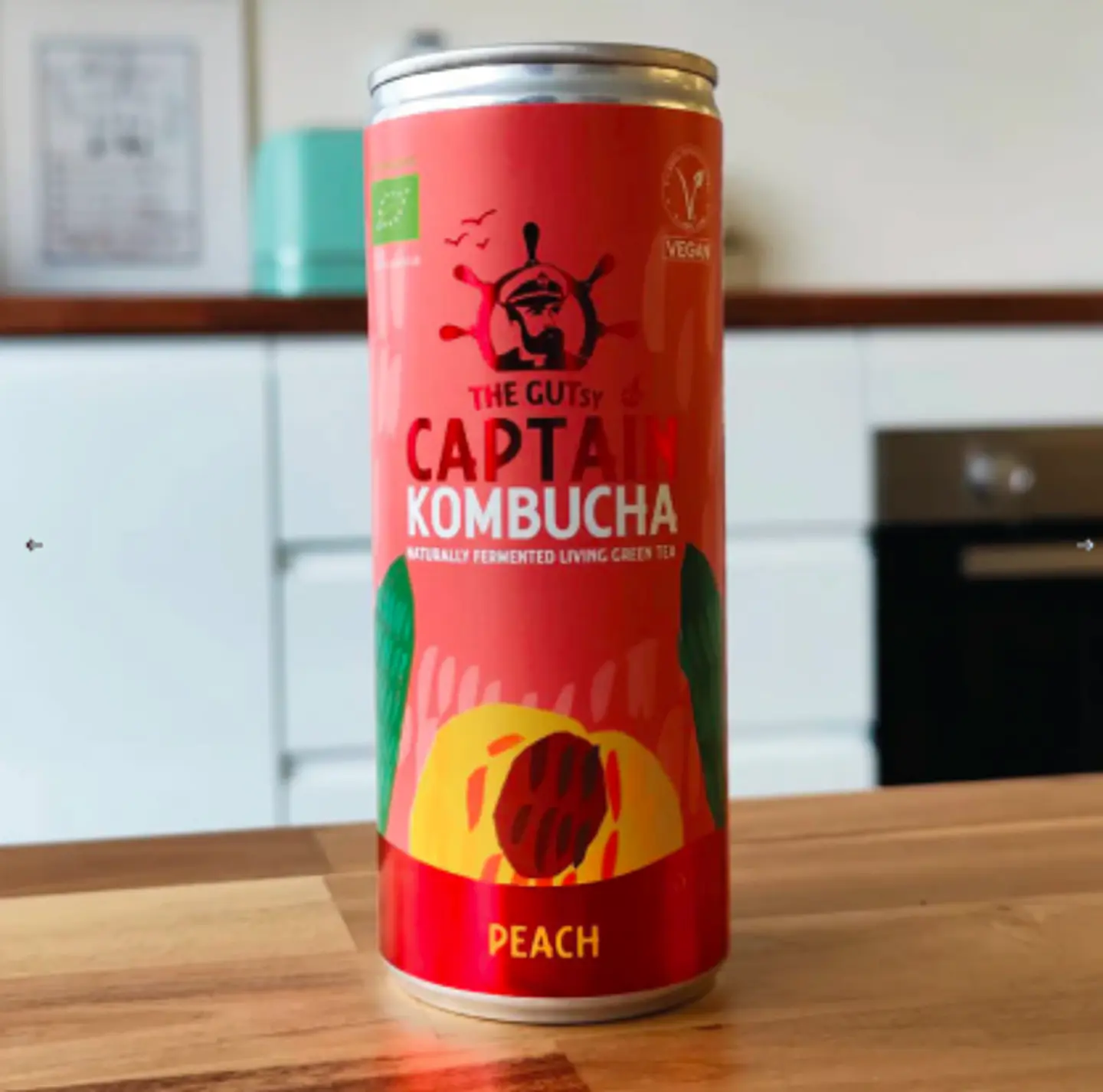 GUTsy Captain Kombucha Pêssego 12x250mL 1