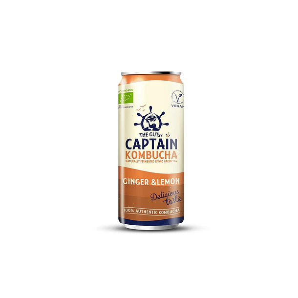GUTsy Captain Kombucha gengibre e limão 12x250mL 3