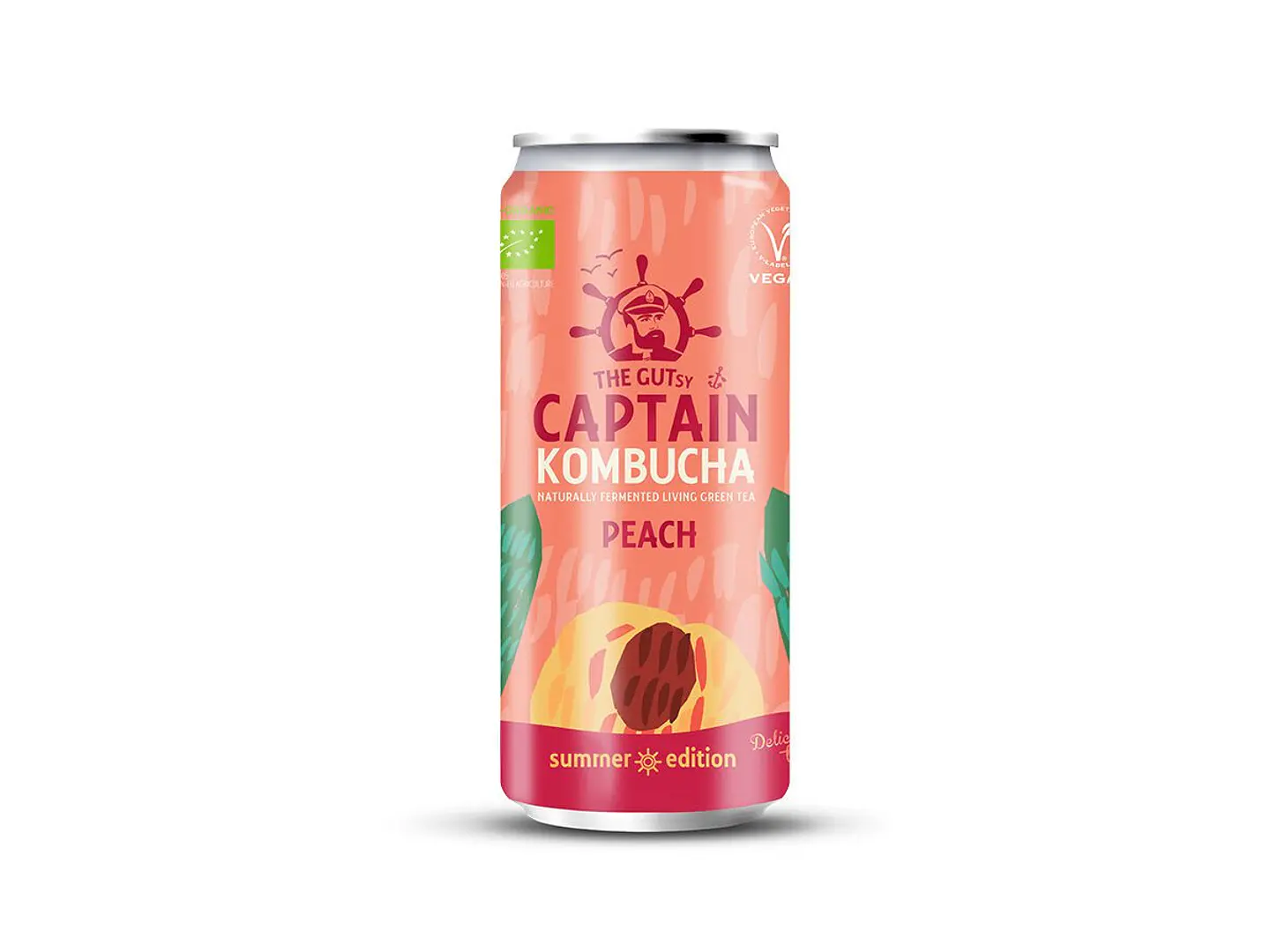GUTsy Captain Kombucha Pêssego 12x250mL 3