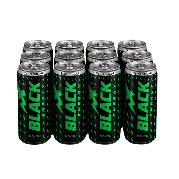 Bebida energética Mojito zero lata Black Energy 1