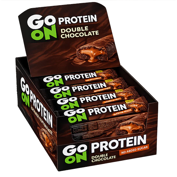 Barra Go On Protein double chocolate caixa 24 un