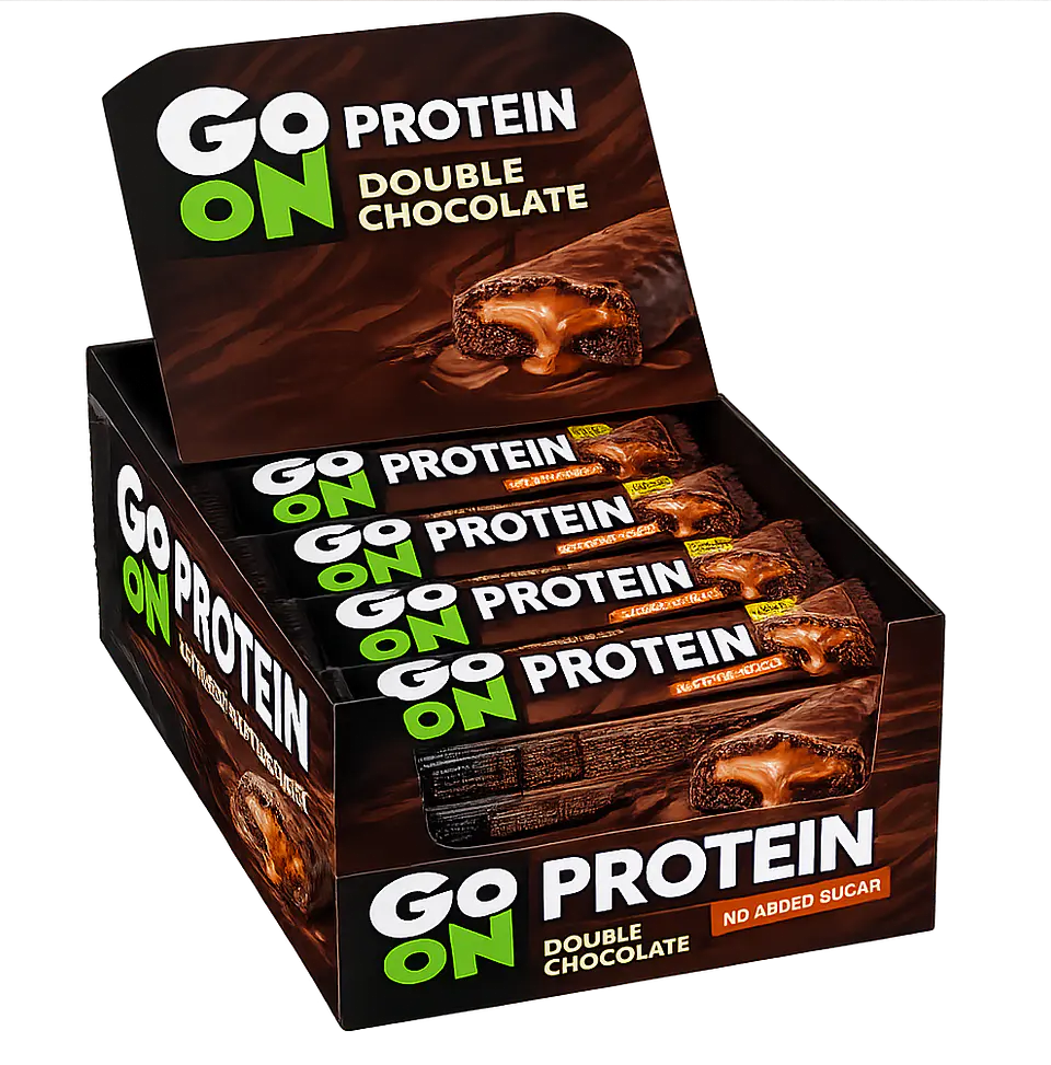 Barra Go On Protein double chocolate caixa 24 un 1