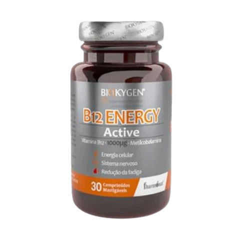Biokygen B12 energy active 30 comp mastigáveis 