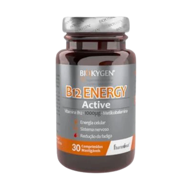 Biokygen B12 energy active 30 comp mastigáveis 