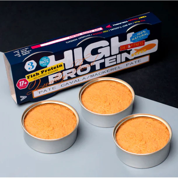 Pate proteína de cavala pack 3 unidades