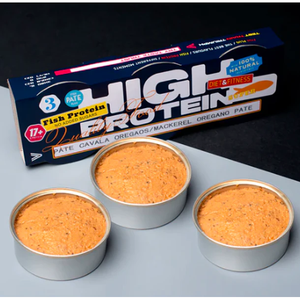 Pate proteína de cavala orégãos pack de 3 unidades