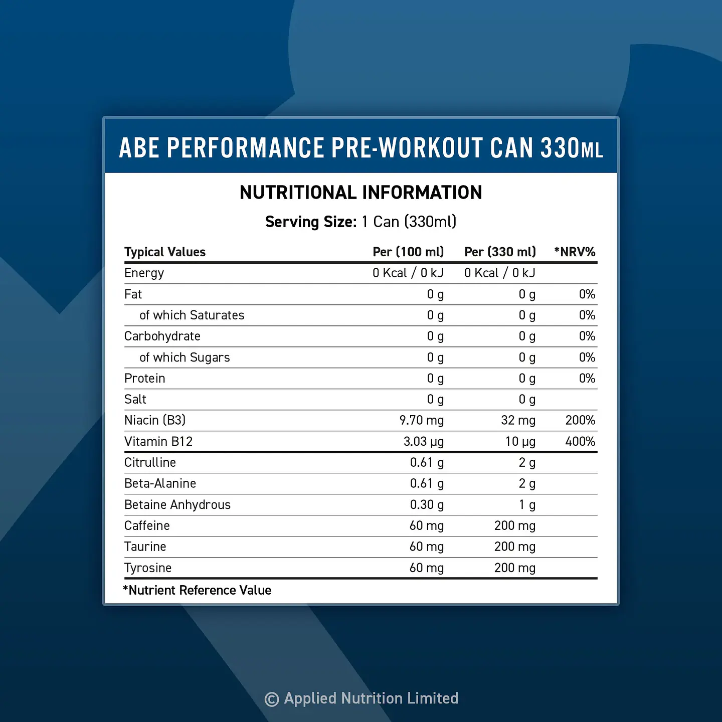 ABE performance drink pre workout caixa 12 unidades 8