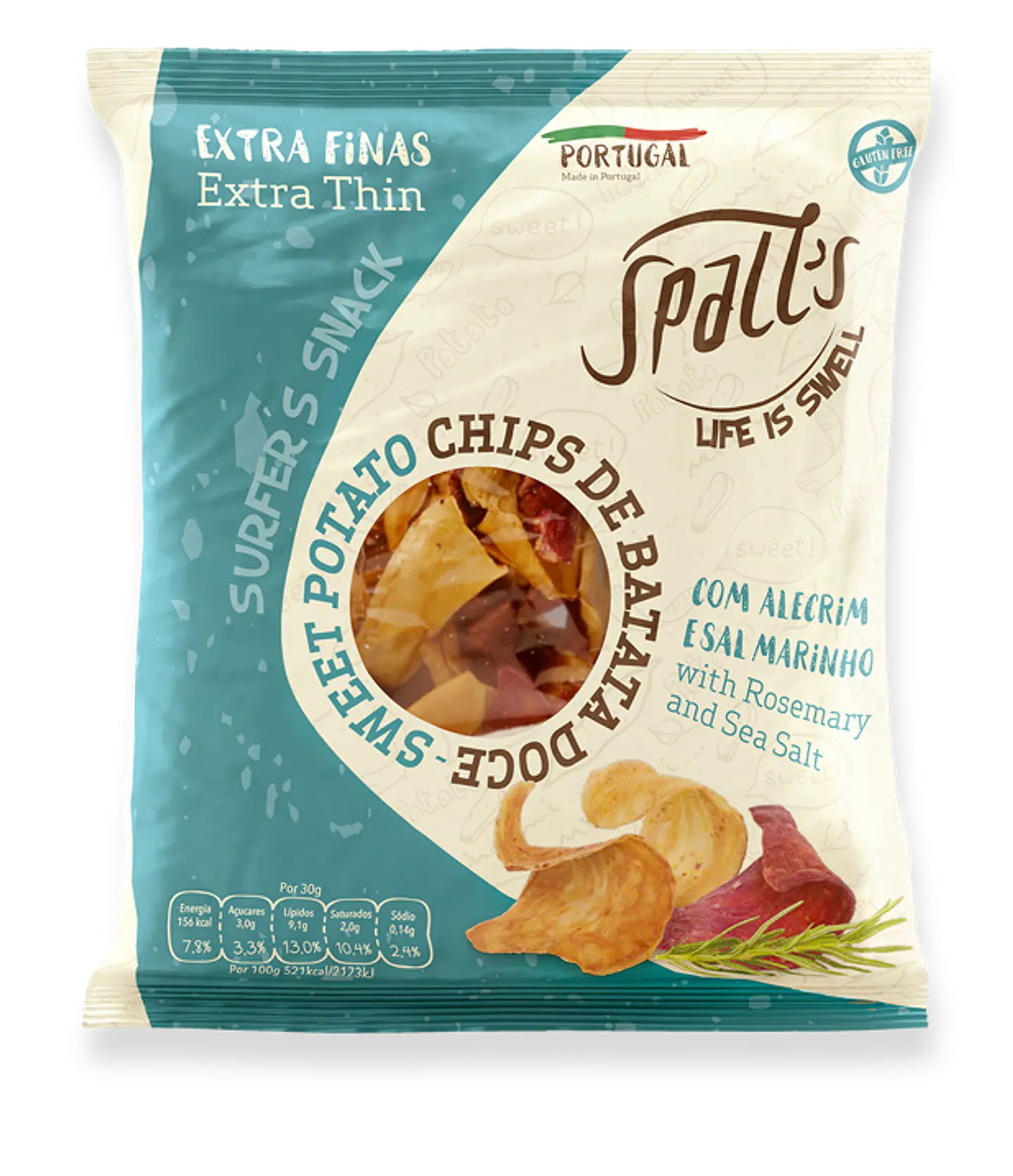 Chips de batata-doce spall´s 3