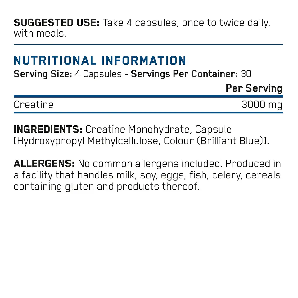Creatine 3000 120 cápsulas 2