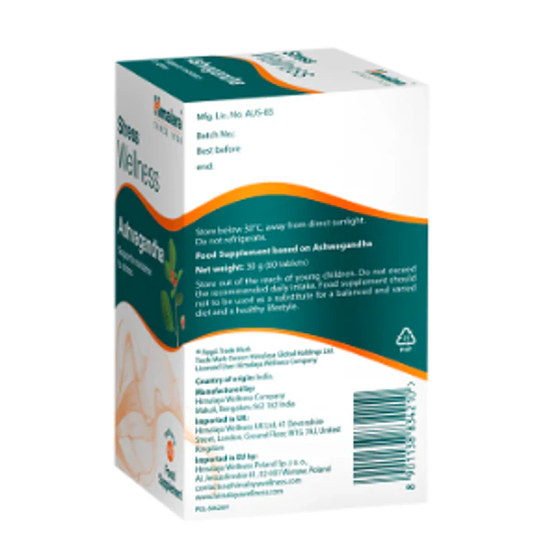 Stress wellness ashvagandha 60 comprimidos