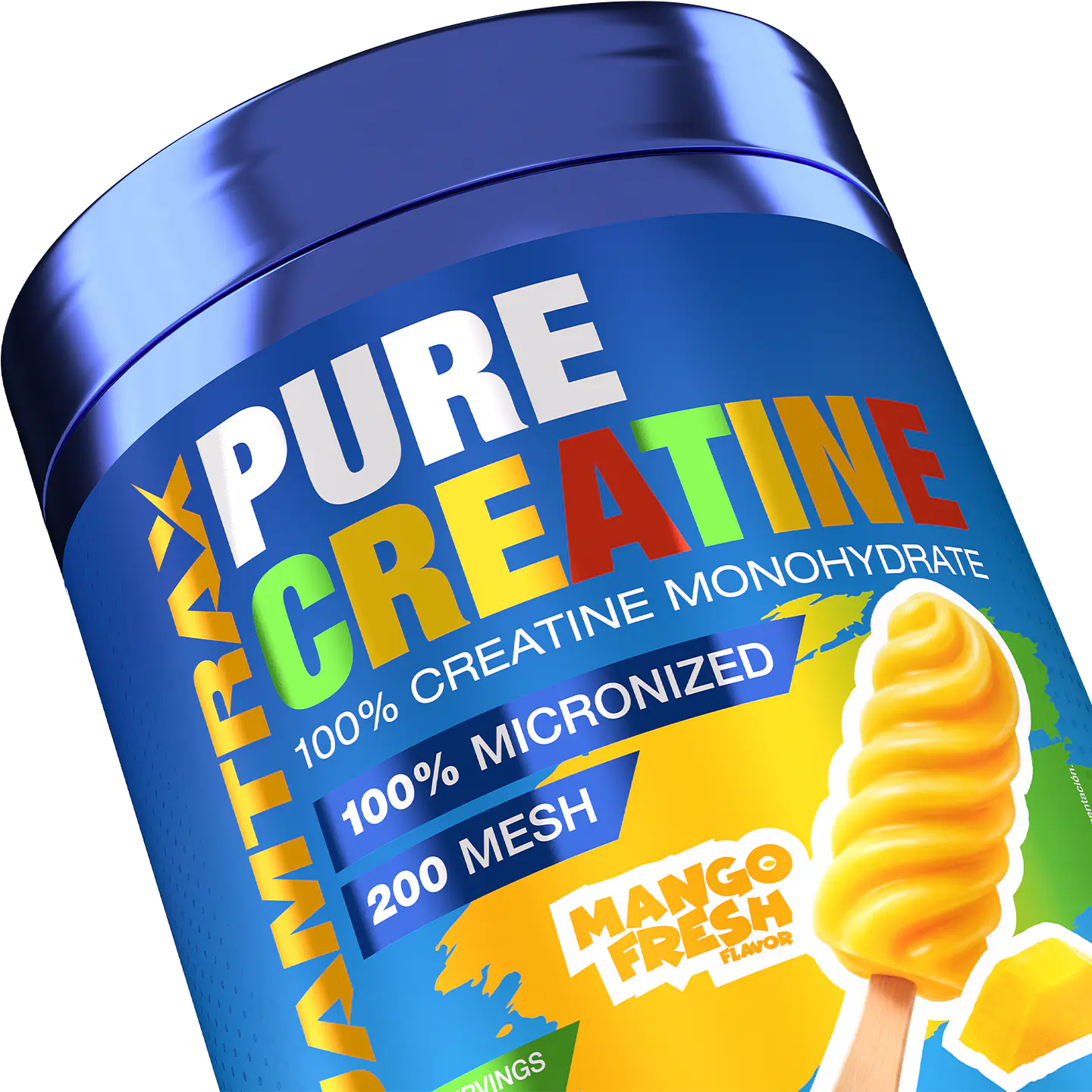 CREATINA PURA (300 g) SABOR MANGA FRESCA 1