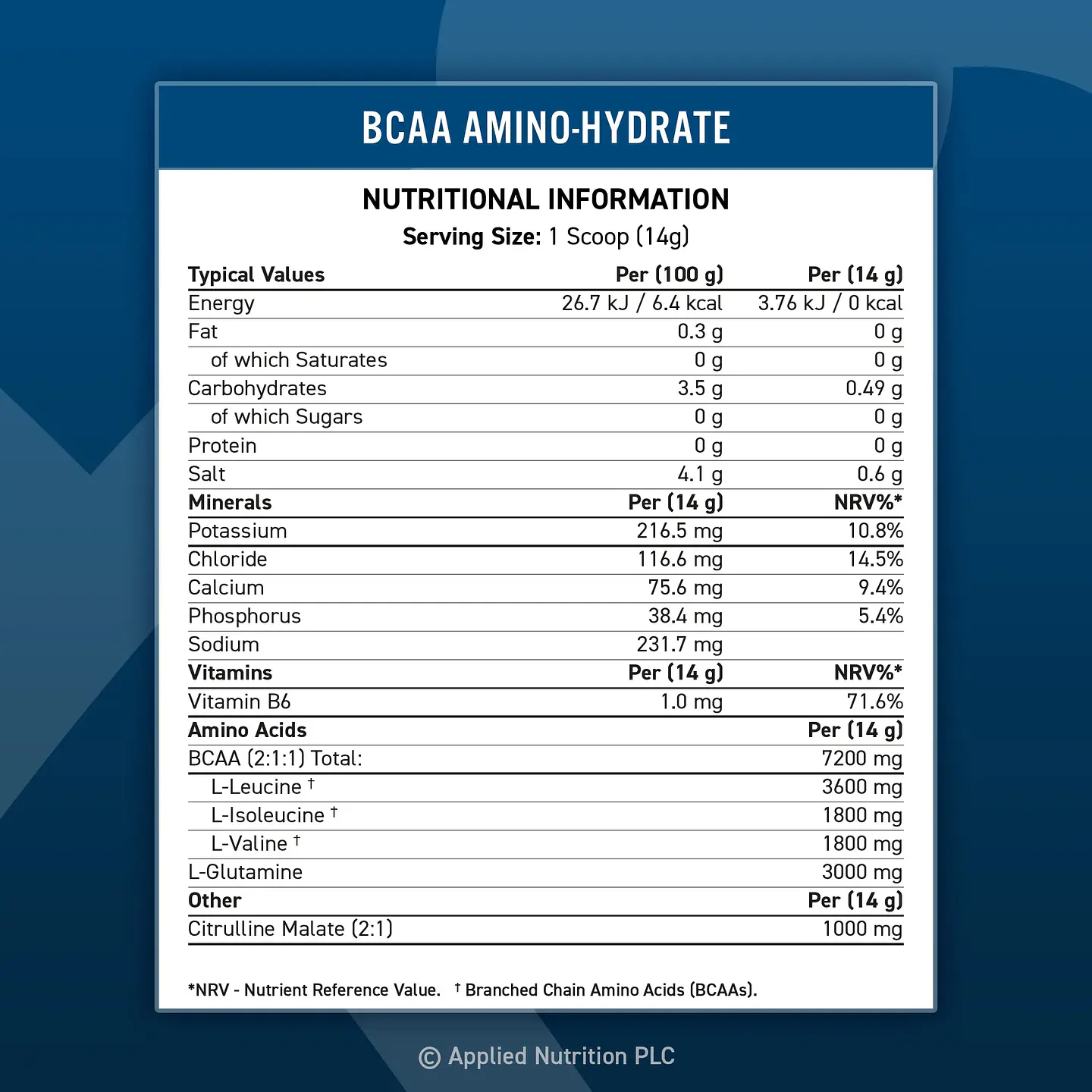 BCAA AMINO-HYDRATE (450G)  5