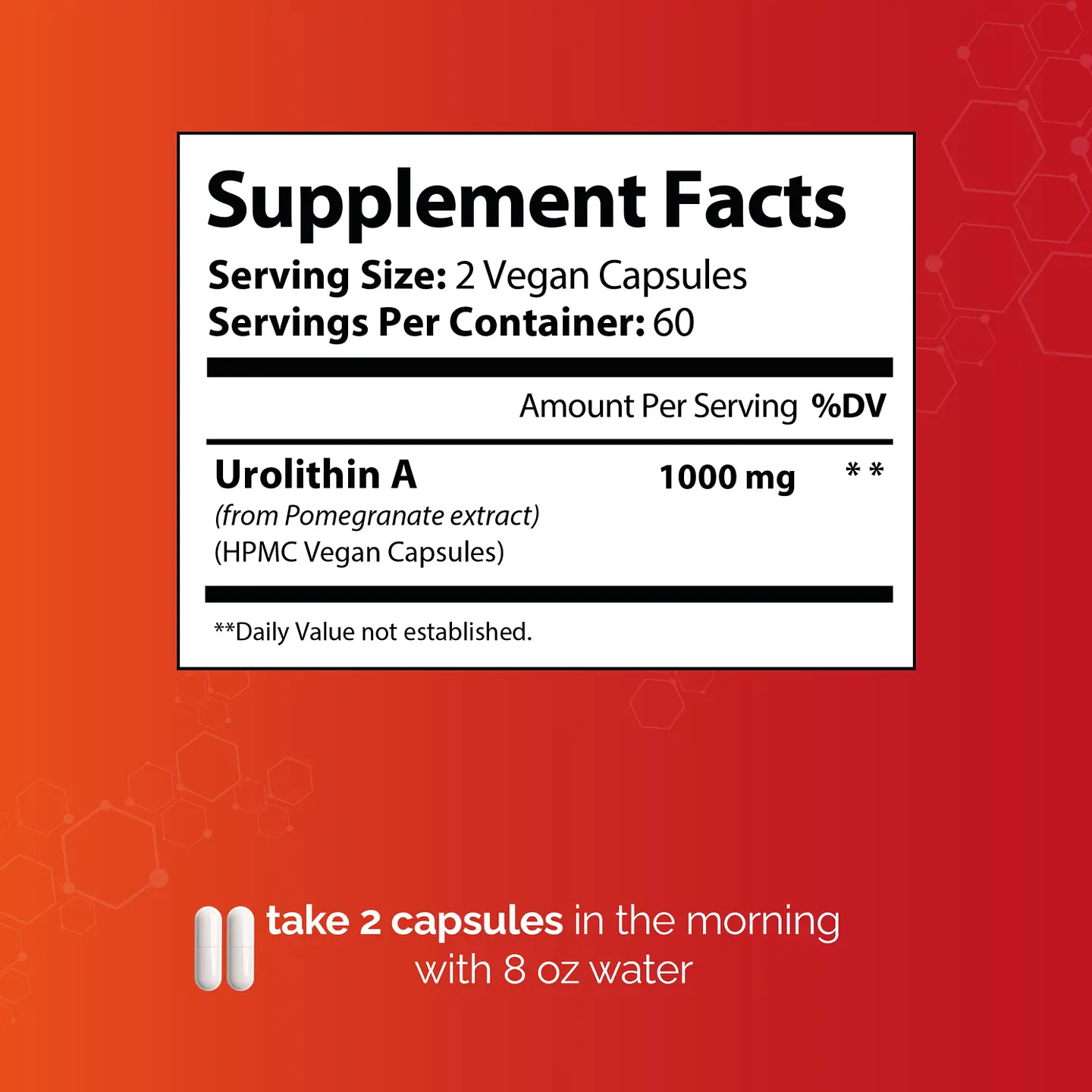 Urolitina A 1000 mg 60 Cápsulas Veganas 2