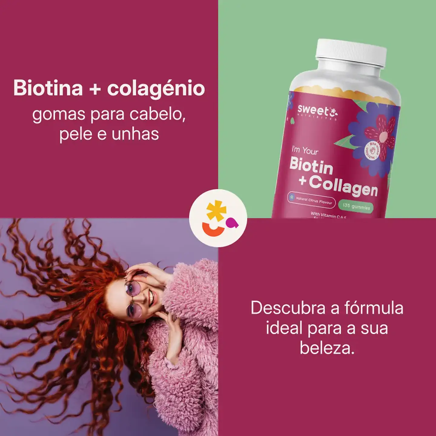Biotina + colágeno – gomas para cabelo, pele e unhas 2