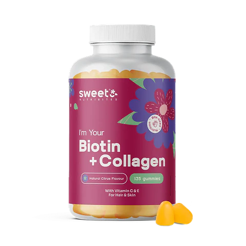 Biotina + colágeno – gomas para cabelo, pele e unhas
