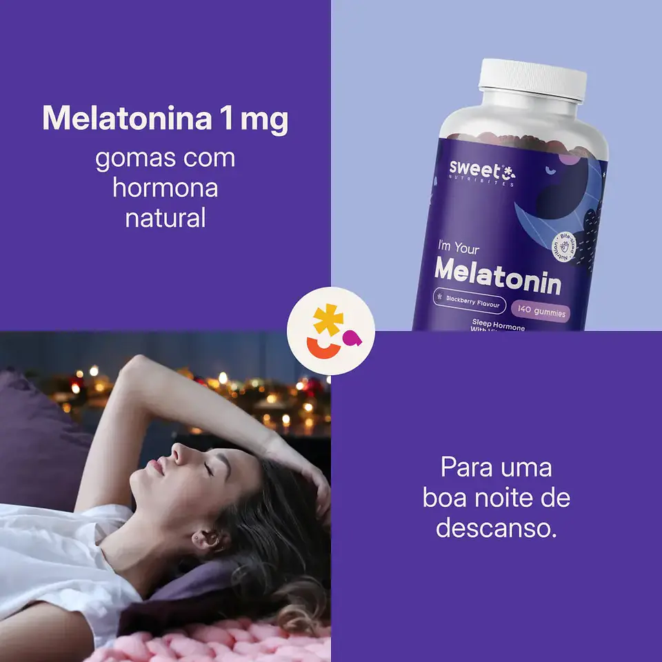 Melatonina 1 mg – gomas com hormona natural 2