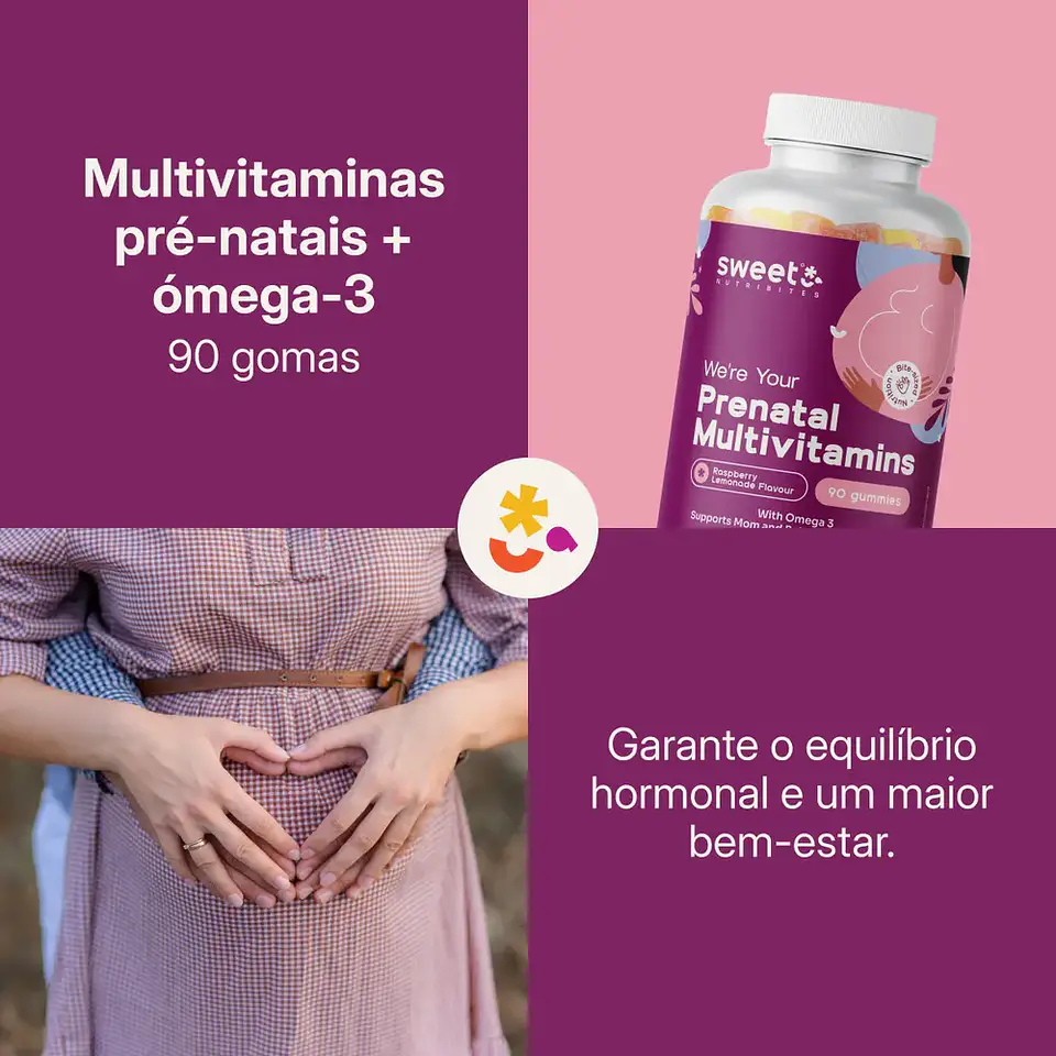 Multivitaminas pré-natais + ómega-3 2