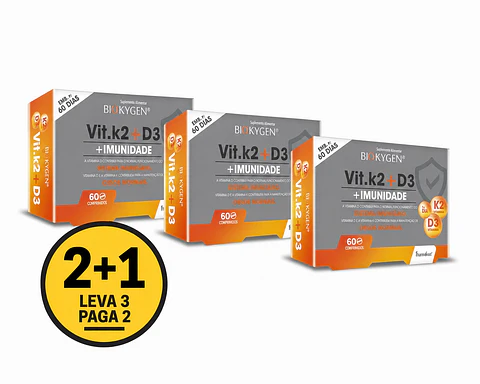 Pack 2=3 Vitamina D3+K2