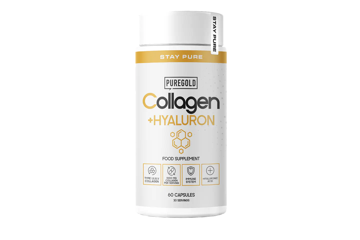 Pure Gold Collagen + Hyaluron + Selenium 60 caps 1