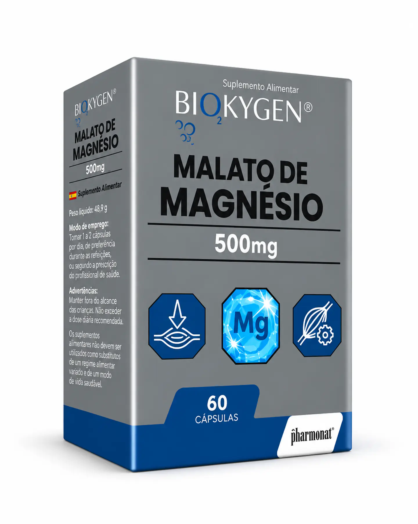 Biokygen Malato de Magnésio – 60 cápsulas 1