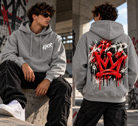 Hoodie Unissex KHOR Rebel Crown