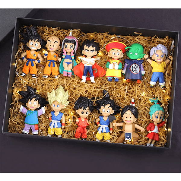 Dragon Ball Z Figuras: Super Saiyan Goku, Gohan, Vegeta, Broly, Piccolo, Majin Buu - Colección Completa de Modelos de Acción y Juguetes para Fans (6)
