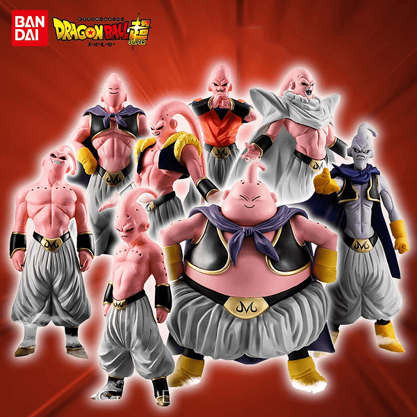 Set Exclusivo de 8 Figuras de Dragon Ball Z: Majin Buu y Fat Buu - Colección PVC para Fans de Todas las Edades