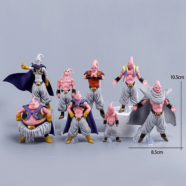 Set Exclusivo de 8 Figuras de Dragon Ball Z: Majin Buu y Fat Buu - Colección PVC para Fans de Todas las Edades (2)