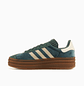 adidas Gazelle Bold Mineral Green Velvet (Women's) - Thumbnail 2